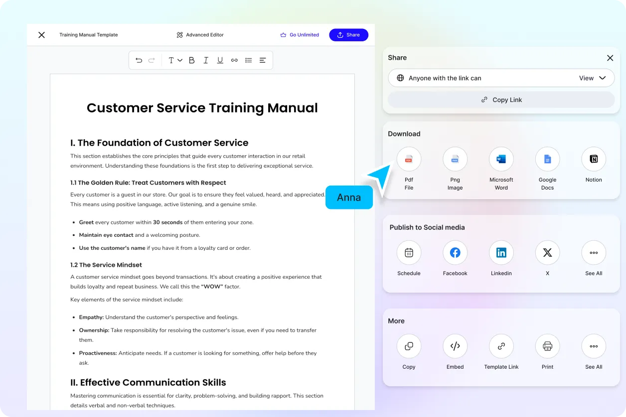 Free AI Training Manual Generator, AI Training Manual Maker Online [ No Signup ]